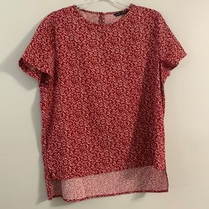 Red shein shirt